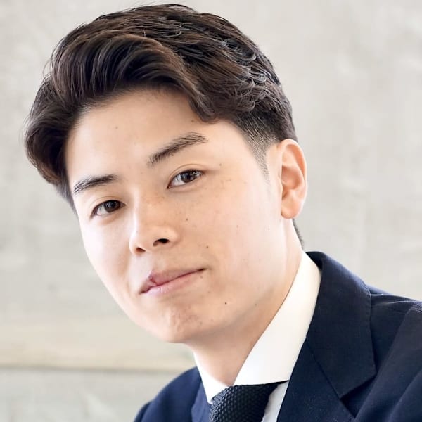 メンズパーマ ニュアンス ビジネスマンスタイル