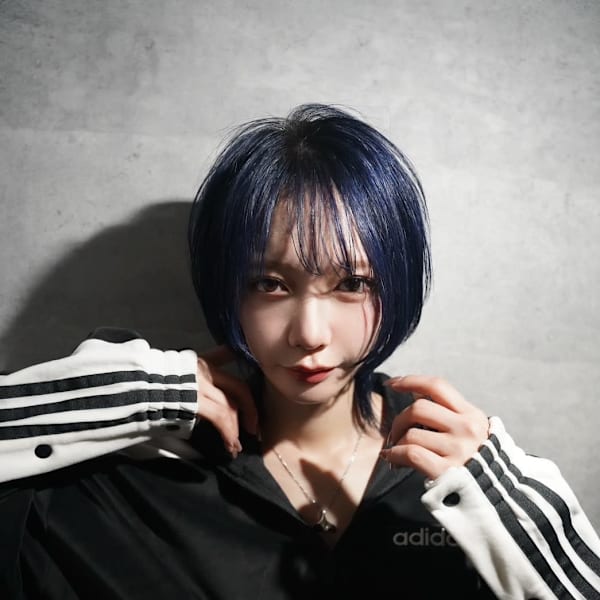 ネイビーウルフヘア