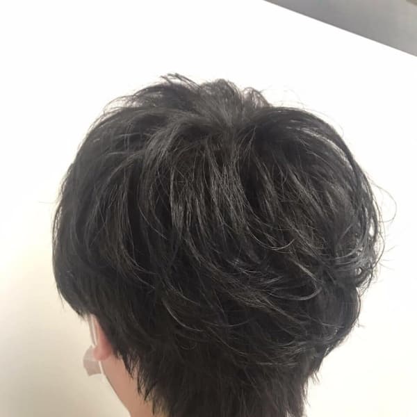 メンズカット 刈り上げ ビジネスカット 黒髪 20代30代