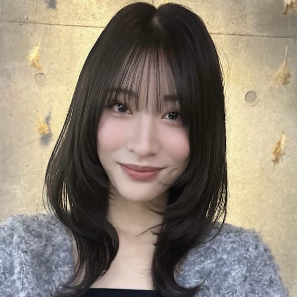 ミディアムレイヤー/港南台/髪質改善#透明感カラー|FACE。港南台