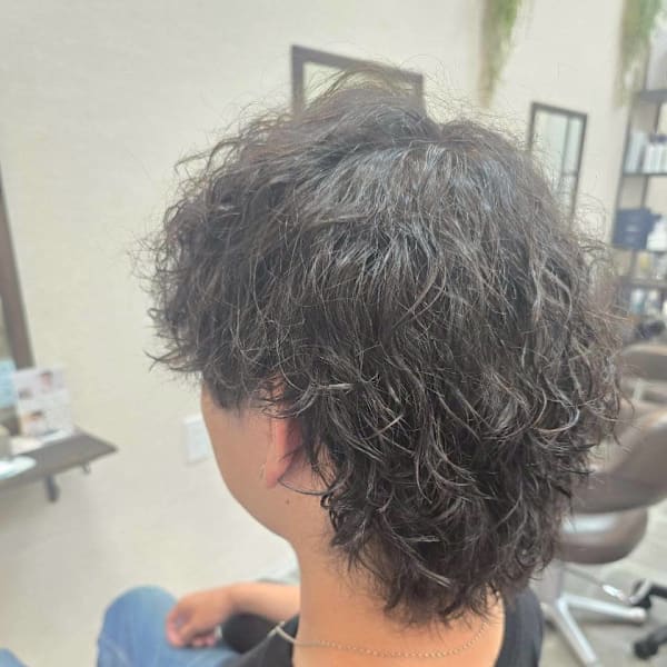 メンズカット/パーマ/グレイカラー/鎌取駅/韓国風/白髪染め