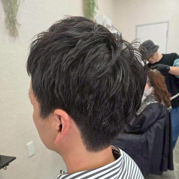 メンズカット/パーマ/グレイカラー/鎌取駅/韓国風/白髪染め