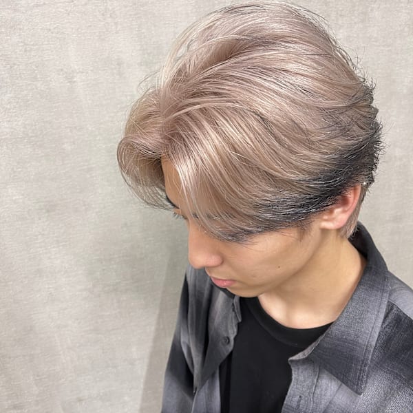 ホワイトベージュ/エンドカラー【福岡]天神/ハイトーン】