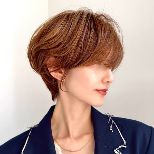 前下がりショート・ボブ/絶壁解消/前髪あり/40代/30代|INCEPTION  GINZA 銀座
