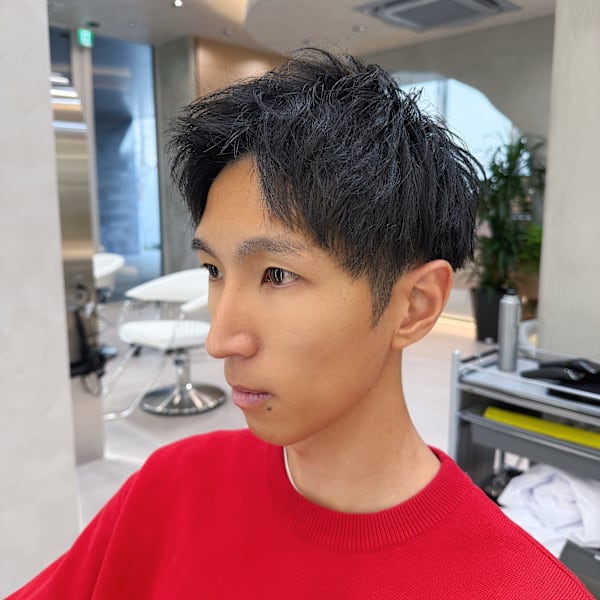 アップバングショート