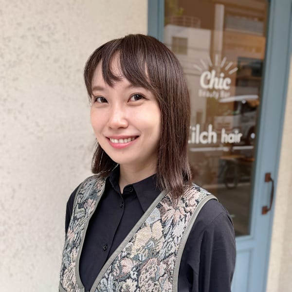 Zilch hair 北堀江【ジルチヘアー キタホリエ】【ジルチヘアーキタホリエ】のスタッフ紹介。伊藤 梨絵