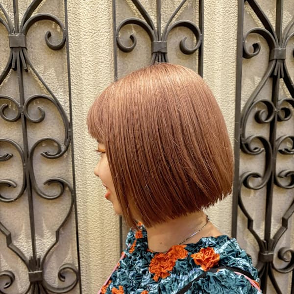 ブリーチカラー/ベージュカラー/くすみピンク/ピンクベージュ