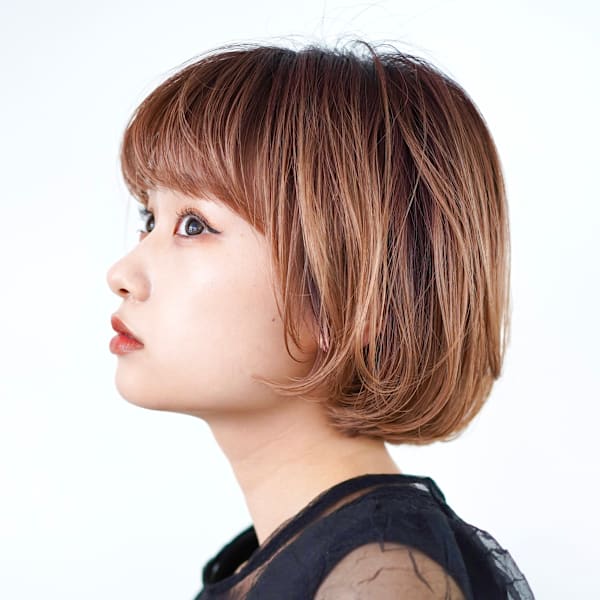 前下がりショート・ボブ/絶壁解消/前髪あり/40代/30代|INCEPTION  GINZA 銀座