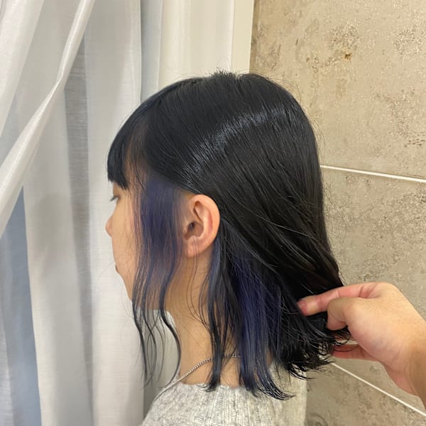 インナーカラー×ブルー[韓国/上尾]|hair salon Rien 上尾店