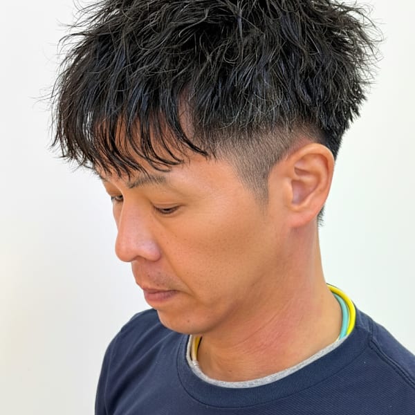 波巻きスパイラルパーマ|Ash 十日市場店