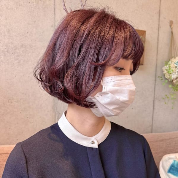 柔らかなピンクボブ|EMU international 春日部本店