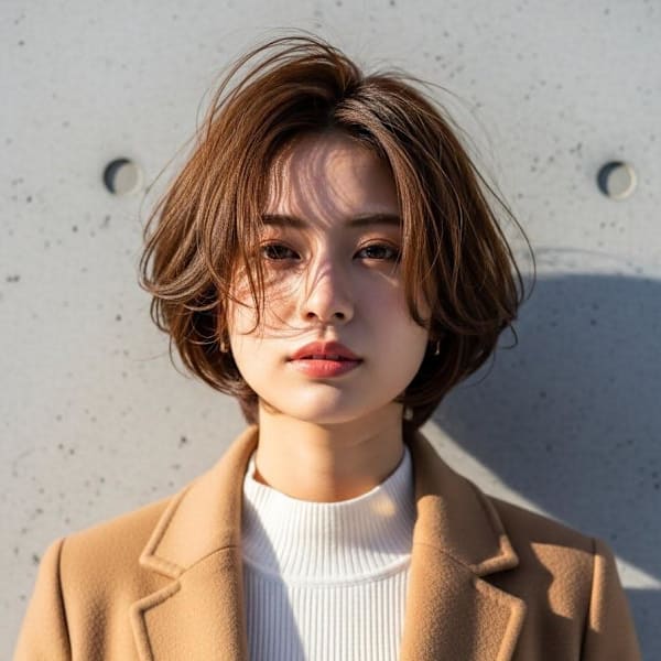 バタフライカット/レイヤーショート/小顔見せカット