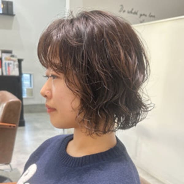 ニュアンスウェーブショートボブ