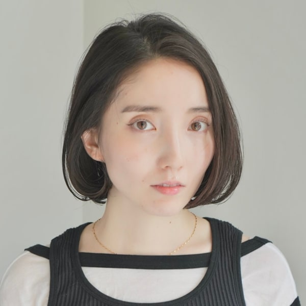 ショート・ボブ/丸顔/前髪あり/絶壁解消/40代/50代/|INCEPTION  GINZA 銀座