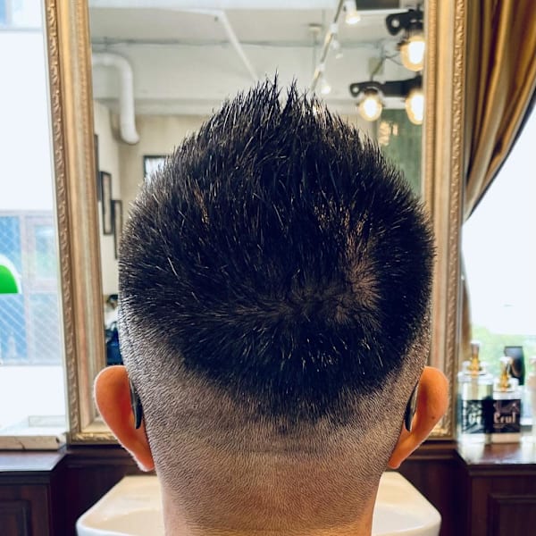 【50代 男性】ロンドン刈上げショート（大宮/バーバー）