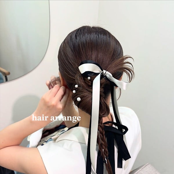 個性派お呼ばれヘアセット/ヘアアレンジ/カチモリ/シニヨン