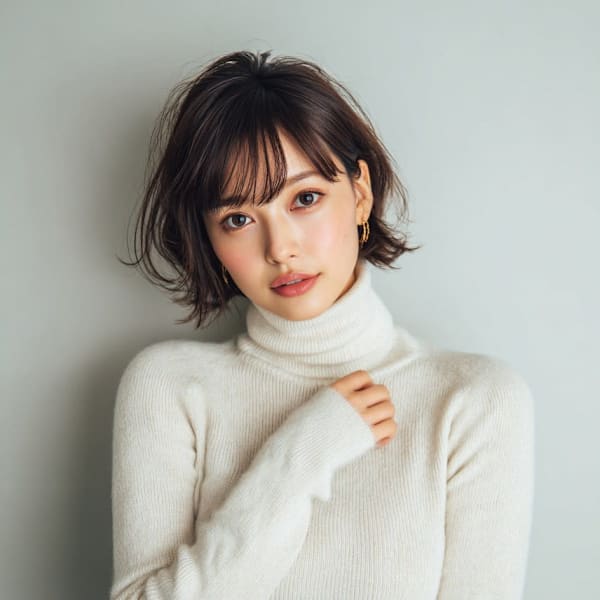 【TheDay】耳掛けショートボブ