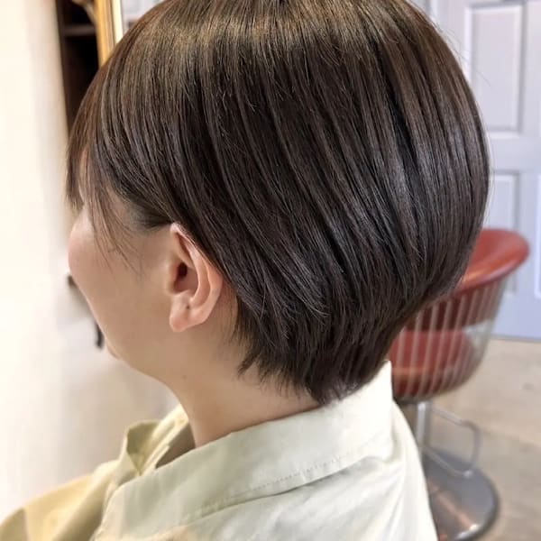 ショートグラデーション×アッシュベージュ