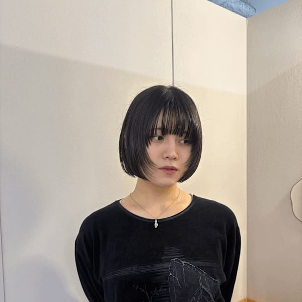 ボブレイヤー［酸性ストレート/ヘアセット]|re’ll*花屋併設の美容院*
