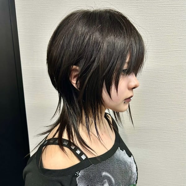 レイヤーカット　デザインカラー　ケアブリーチカラー　ウルフ
