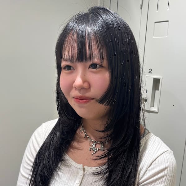 韓国風レイヤーカット/ハッシュレイヤー/姫カット