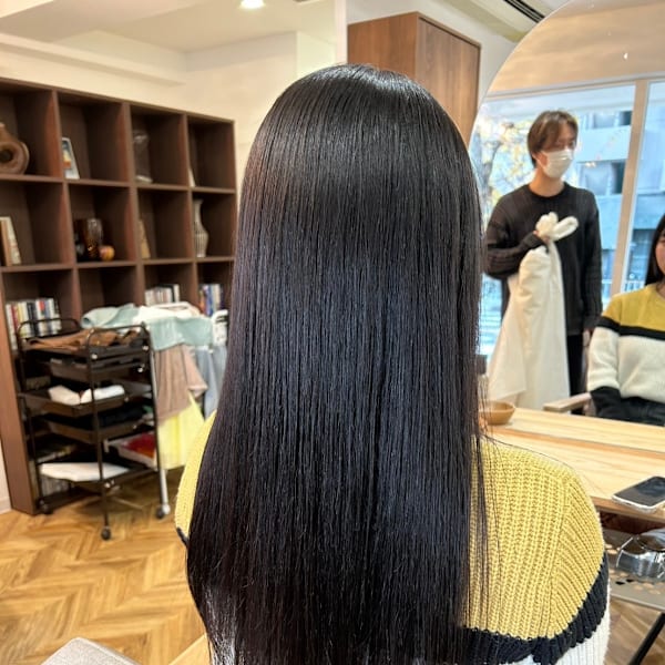 ケアストレート/ロング縮毛矯正/ストレートヘア