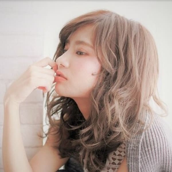クールフェミニン　ひし形パーマロング