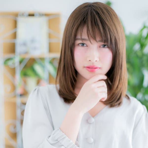 ことりベージュ★ツヤ髪内巻きワンカール