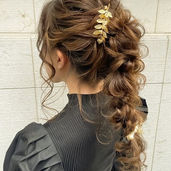 ☆シースルー編みポニー☆