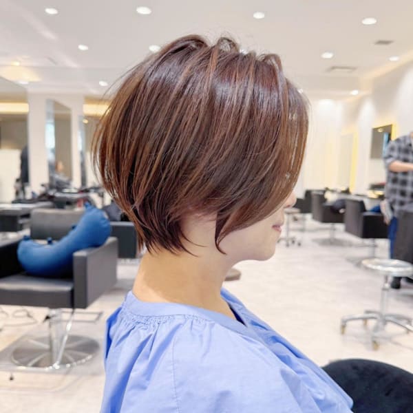 30代40代50代ショート白髪ぼかし髪質改善ハイライト井