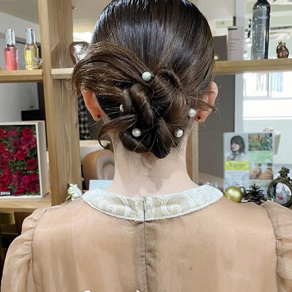 お呼ばれヘアセット〜カチモリヘア〜