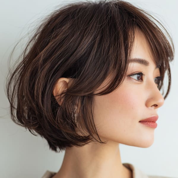 ふんわり耳かけショートボブ［鷺ノ宮］