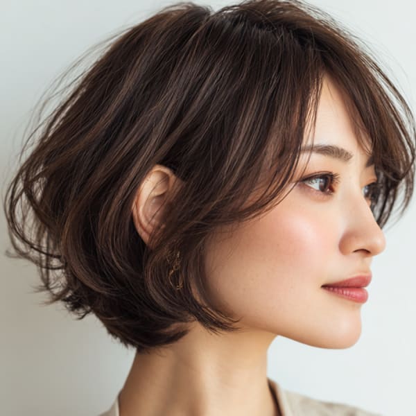 丸みショートボブ［鷺ノ宮］