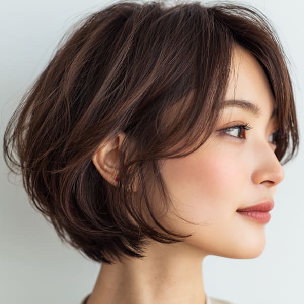 ナチュラルショートボブ［鷺ノ宮］