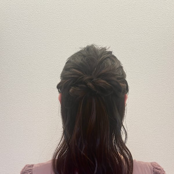 セミロングhalfup arrange