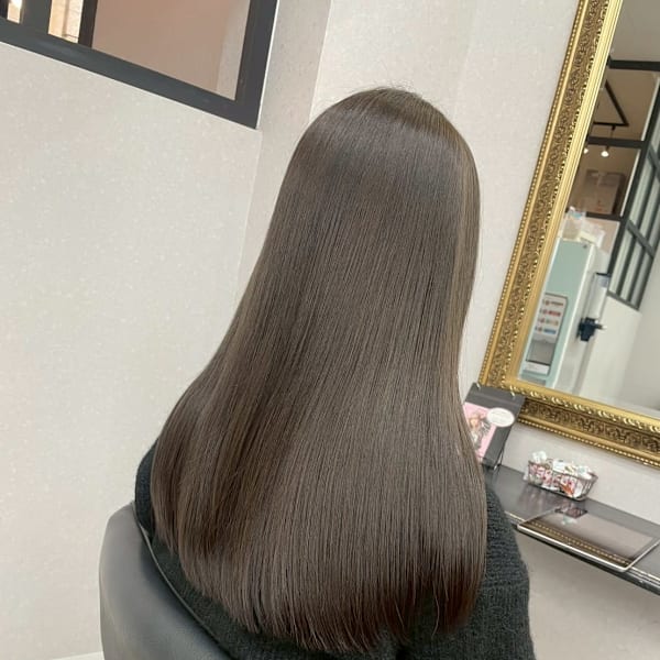 髪質改善/透明感カラー/顔まわりレイヤー/カット/韓国/前髪|N° jillva 立川