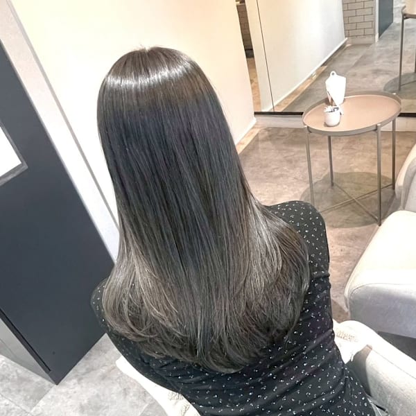 髪質改善/透明感カラー/顔まわりレイヤー/カット/韓国/前髪|N° jillva 立川