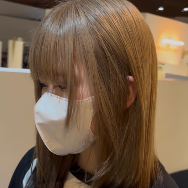 ツートンカラー　ブロンド×ブラック