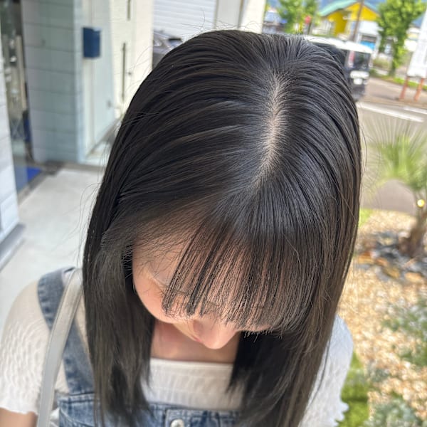 ブリーチなし透明感オリーブ