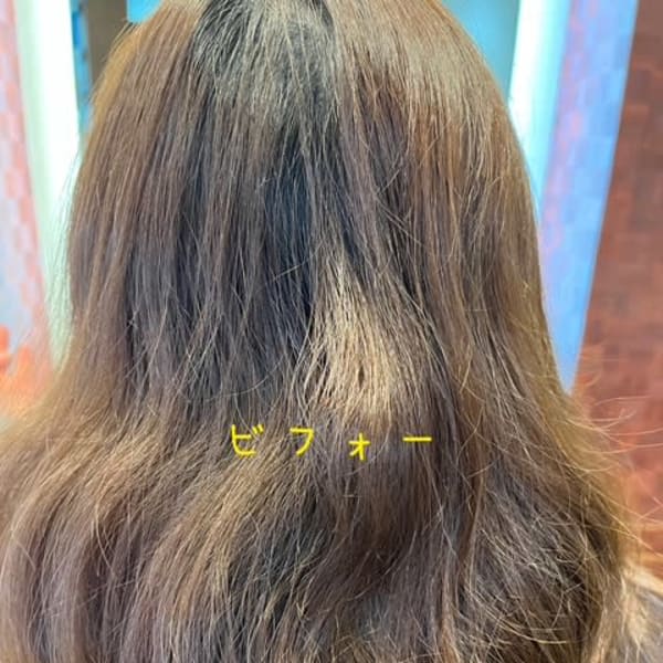 ストレート毛先巻きヘア|エル美容室