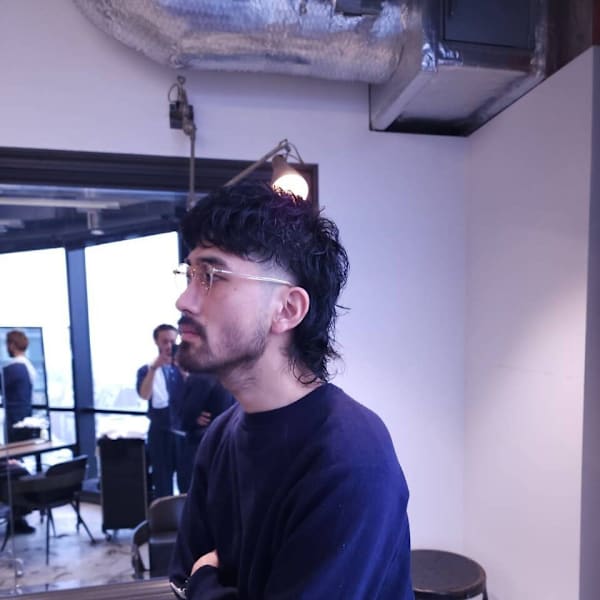 ニュアンスパーママレットヘアー