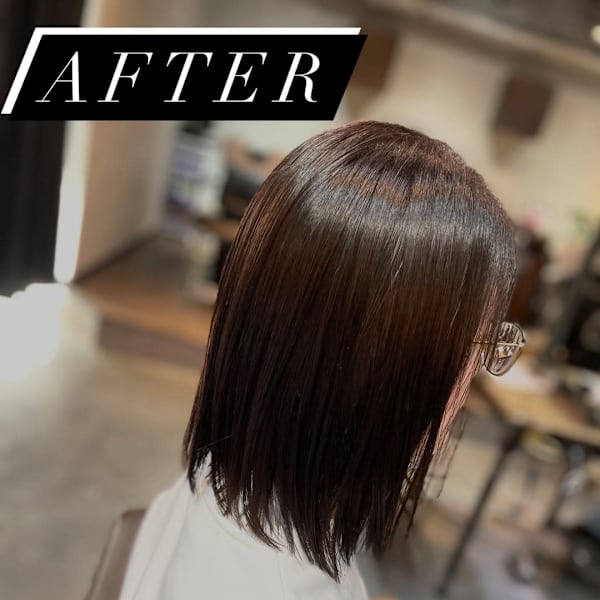 つるん✨艶々に✨|髪質改善×韓国レイヤーカット LADiX 三宮 ショートボブ（旧:LADiX【ラディックス】）