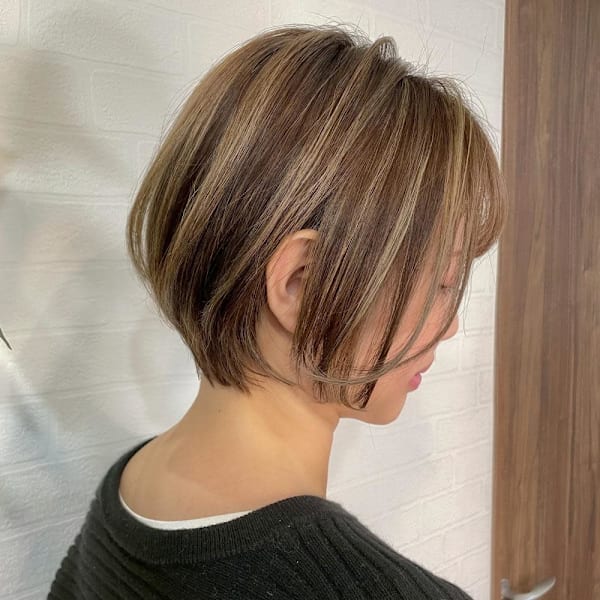  ショートボブのハイライト【飯田淳平】Re:ta Hair|Re:ta Hair