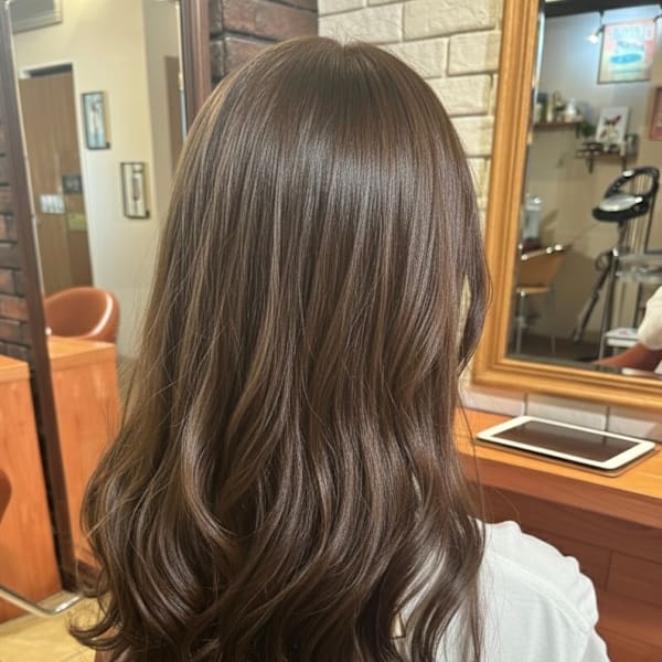 愛され質感！ショコラベージュウェーブ【019スタイル】