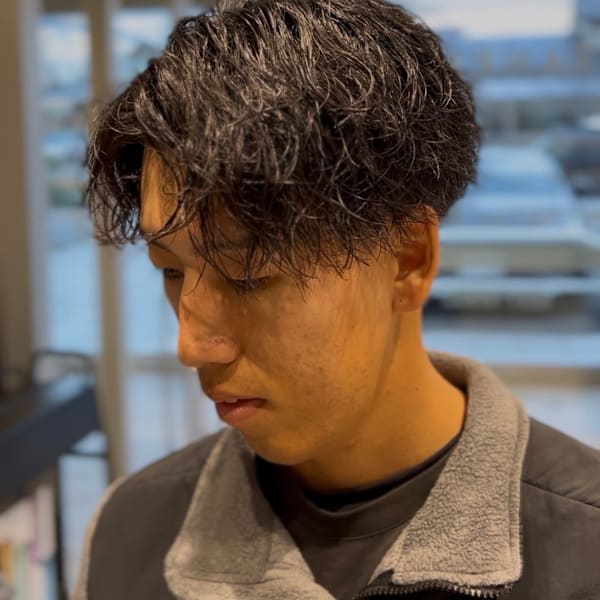 無造作スパイラルパーマ