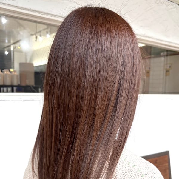 クラゲヘアー/オリーブグレー/黒髪/ココアベージュ/小顔/松|Alpha