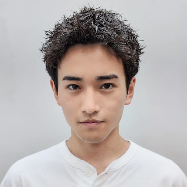 フェザーパーマサーフカールブルーブラック_ba561891|IT by ALBUM 藤沢店【アイティー バイ アルバム】