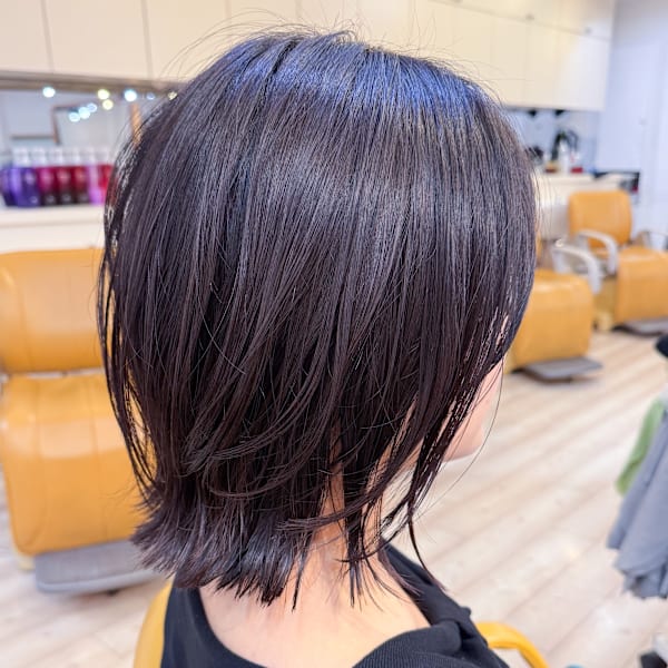 【morio成増/児玉】　ミディアムレイヤー　暗髪