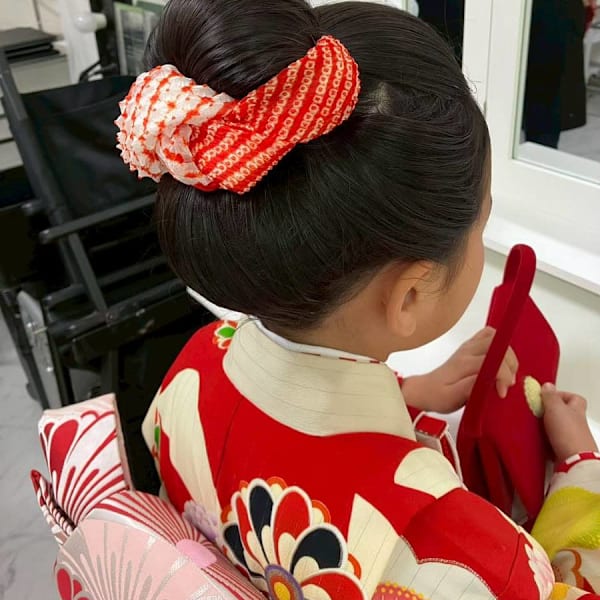 七五三の7歳 和髪