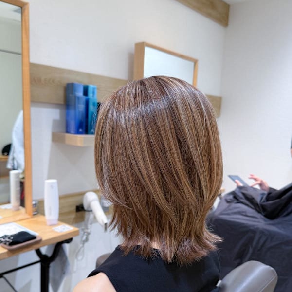 白髪ぼかし細めハイライト30代40代50代【藤沢　藤沢駅】